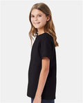 Hanes 5480 Black — on model side