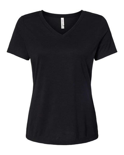 Women's Relaxed Jersey V-Neck T-Shirt - Solid Black Triblend