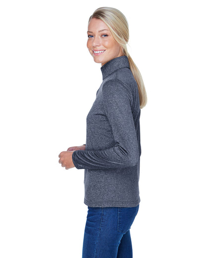 Women's Cool & Dry Heathered Performance Quarter-Zip - Navy Heather
