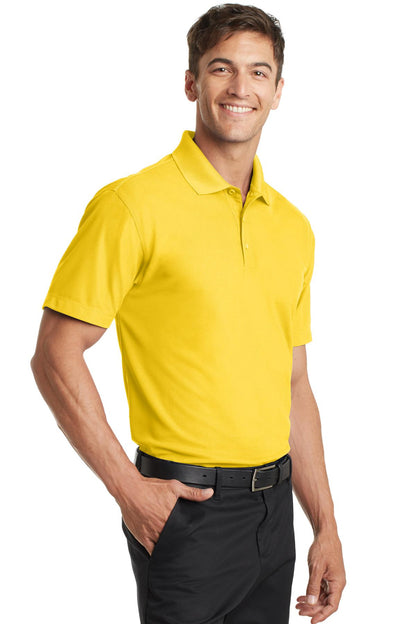 Unisex Dry Zone Grid Polo - Yellow