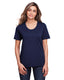 Core365 CE111W - Women's Fusion ChromaSoft��� Performance T-Shirt - Classic Navy