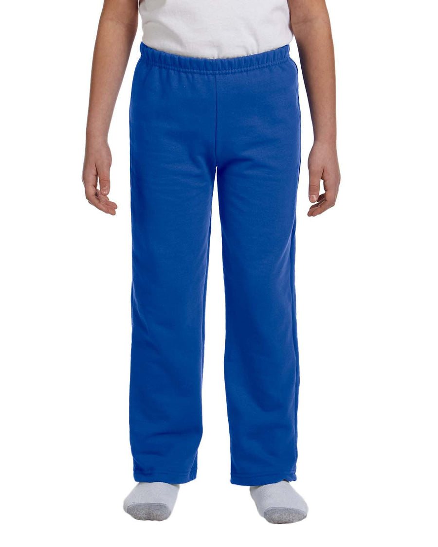 Youth Heavy Blend™ 50/50 Open-Bottom Sweatpants - Royal