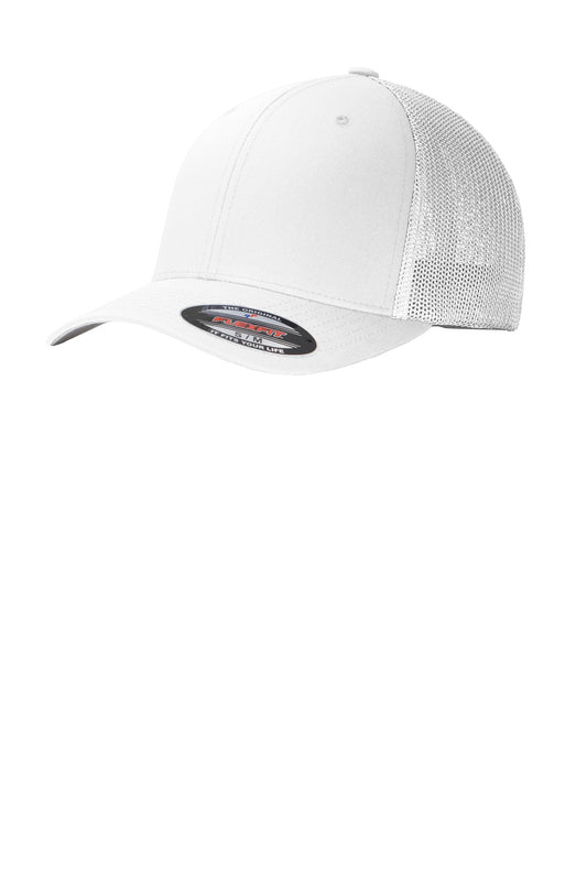 Flexfit Mesh Back Cap - White / White