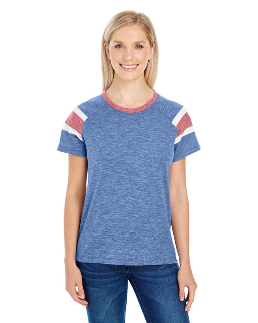 Women's Fanatic Short-Sleeve T-Shirt - Royal / Red / White