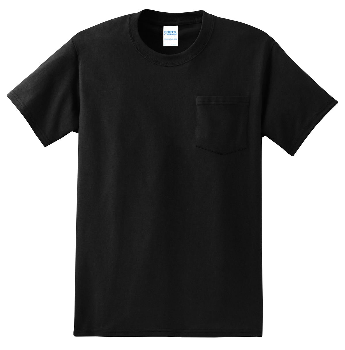 Unisex Essential Pocket Tee - Jet Black