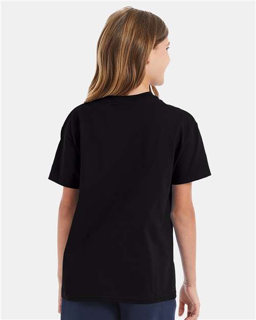 Hanes 5450 Black — on model back