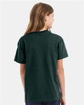 Hanes 5450 Deep Forest — on model back