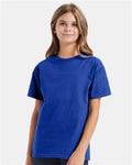 Hanes 5450 Deep Royal — on model front