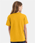 Hanes 5450 Gold — on model back