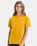 Hanes 5450 Gold — on model front