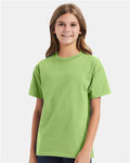 Hanes 5450 Lime — on model front