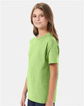 Hanes 5450 Lime — on model side