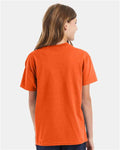Hanes 5450 Orange — on model back