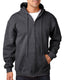 Bayside BA900 - Unisex 80% cotton/20% polyester Full-Zip Hoodie - Charcoal Heather