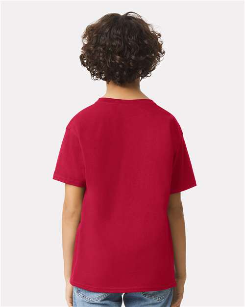 Gildan 2000B Cherry Red — on model back