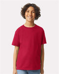 Gildan 2000B Cherry Red — on model front