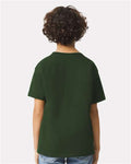 Gildan 2000B Forest Green — on model back