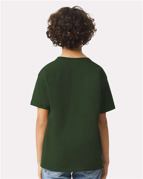 Gildan 2000B Forest Green — on model back