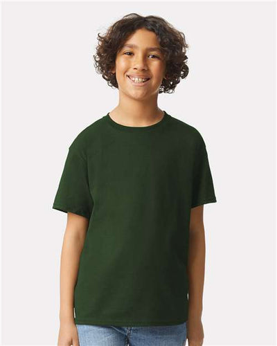 Gildan 2000B Forest Green — on model front