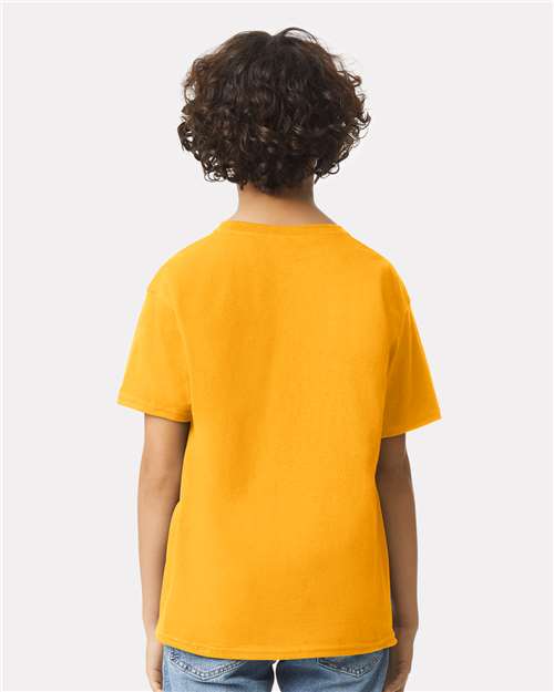 Gildan 2000B Gold — on model back