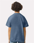 Gildan 2000B Indigo Blue — on model back