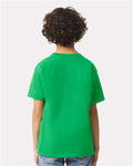 Gildan 2000B Irish Green — on model back