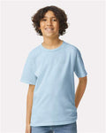 Gildan 2000B Light Blue — on model front