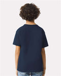 Gildan 2000B Navy — on model back