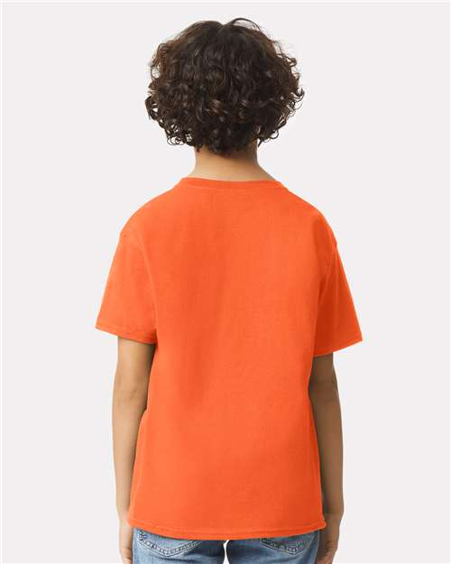 Gildan 2000B Orange — on model back