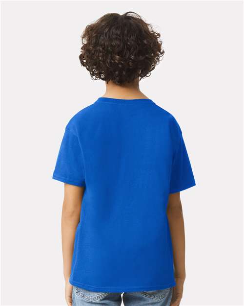 Gildan 2000B Royal — on model back