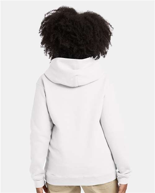 Hanes P473 White — on model back