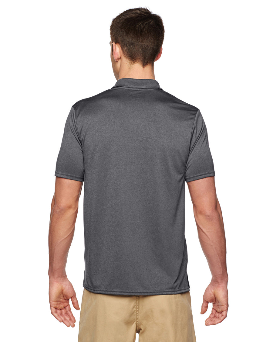 Unisex Performance® Jersey Polo - Marble Charcoal