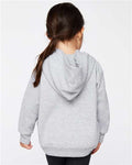Rabbit Skins 3326 Heather — on model back