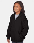 Hanes P480 Black — on model side