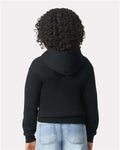 Gildan 18600B Black — on model back