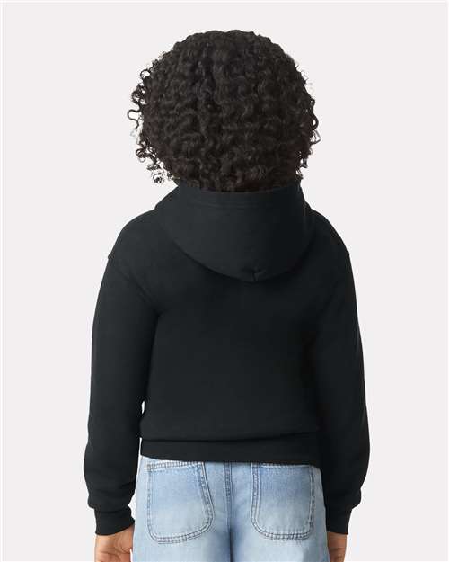 Gildan 18600B Black — on model back