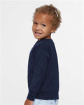 Rabbit Skins 3317 Navy — on model side
