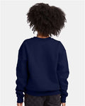 Hanes P360 Navy — on model back