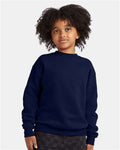 Hanes P360 Navy — on model front