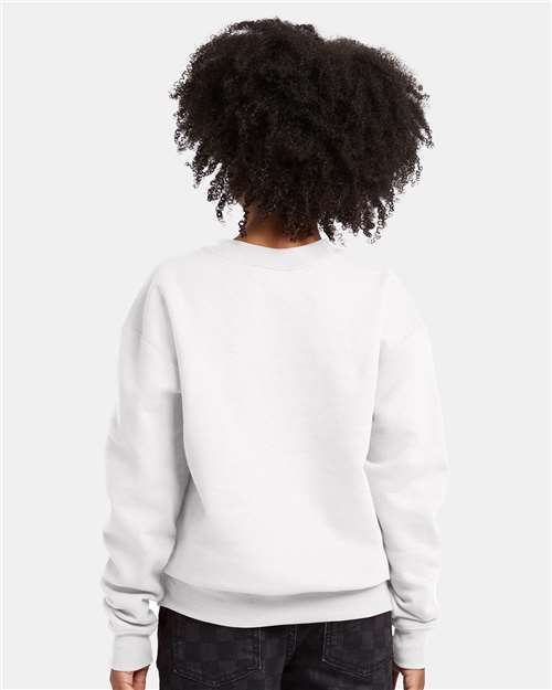 Hanes P360 White — on model back