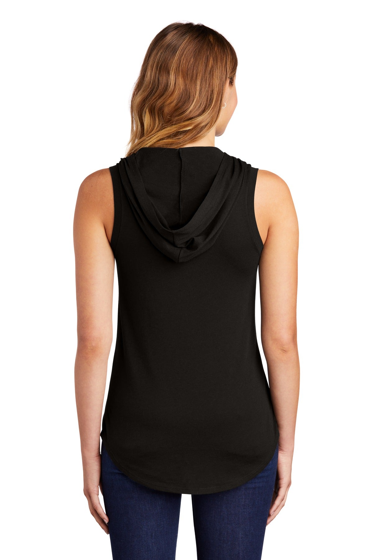 Women's Perfect Tri Sleeveless Hoodie - Black