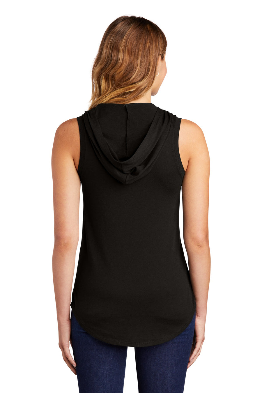 Women's Perfect Tri Sleeveless Hoodie - Black
