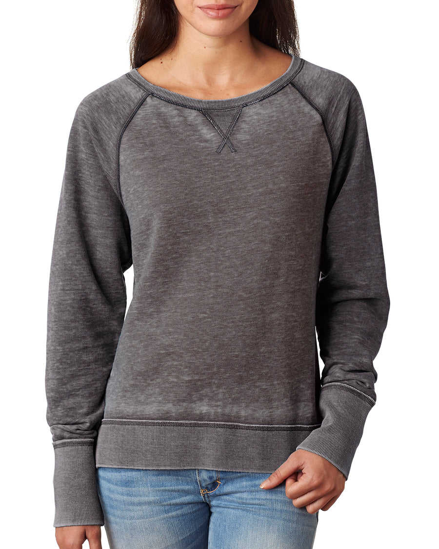 Women's Zen Contrast Crew - Dark Smoke / Dark Smoke