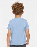 Rabbit Skins 3301T Light Blue — on model back