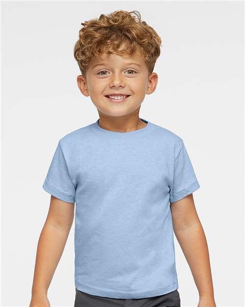 Rabbit Skins 3301T Light Blue — on model front