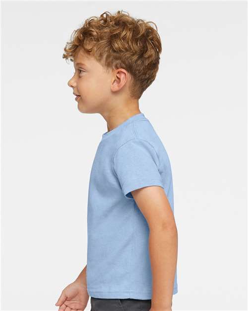 Rabbit Skins 3301T Light Blue — on model side