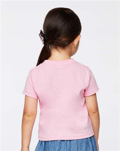 Rabbit Skins 3301T Pink — on model back