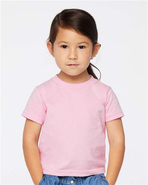 Rabbit Skins 3301T Pink — on model front