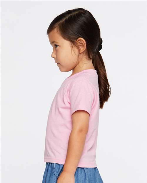 Rabbit Skins 3301T Pink — on model side