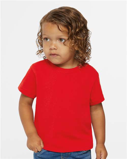 Rabbit Skins 3301T Red — on model front